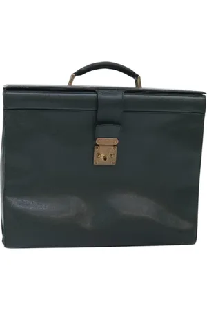 LOUIS VUITTON Pre-owned, Dames, Groen, ONE Size, Pre-owned Leather briefcases