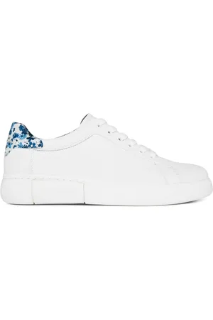 Kate Spade Schoenen, Dames, Wit, 37 EU, Leer, Witte Logo Sneakers Rubberen Zool Leer