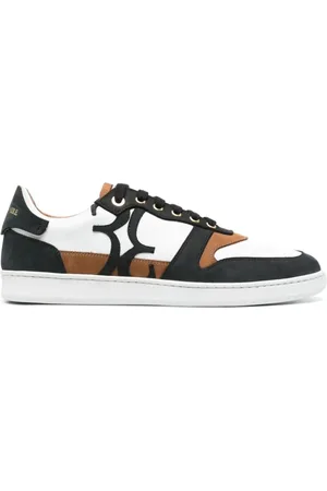 BILLIONAIRE Schoenen, Heren, Veelkleurig, 43 EU, Leer, Witte Leren Casual Lo-Top Sneakers