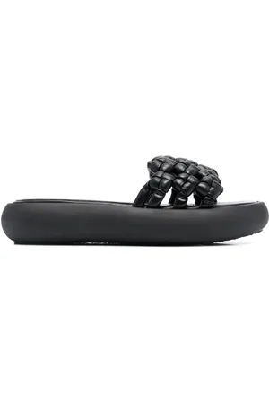 vic matiè Schoenen, Dames, Zwart, 37 EU, Casual Zwarte Muiltjes Sandalen