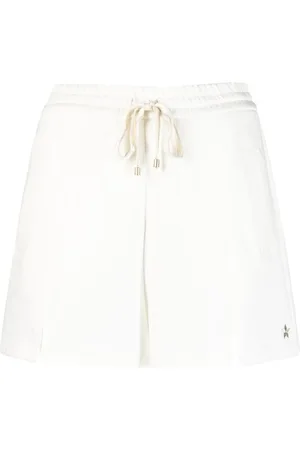 LORENA ANTONIAZZI Korte broeken, Dames, Wit, L, Katoen, Witte Casual Katoenen Sweatshorts