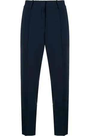 Michael Kors Broeken, Dames, Blauw, XL, Blauwe Casual Broek
