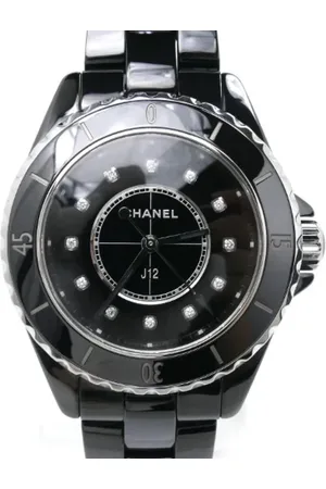 CHANEL Pre-owned, Dames, Zwart, ONE Size, Pre-owned Stainless Steel watches