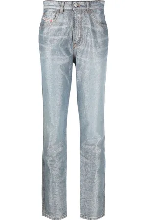 Diesel Jeans, Dames, Blauw, W25, Katoen, Casual Skinny Jeans in Blauw