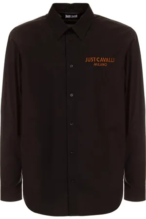 Roberto Cavalli Overhemden, Heren, Zwart, 2Xl, Overhemden