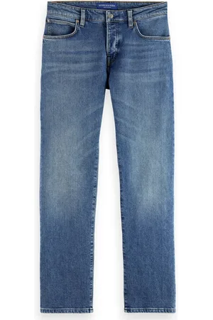 Scotch&Soda Jeans, Heren, Blauw, W28 L32, Katoen, Core Zee Straight Fit Jeans Blauw
