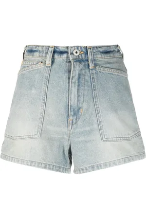 Kenzo Korte broeken, Dames, Blauw, W28, Denim, Blauwe Denim Casual Shorts