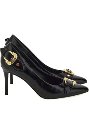 VERSACE Schoenen, Dames, Zwart, 41 EU, Hoge hakken schoenen