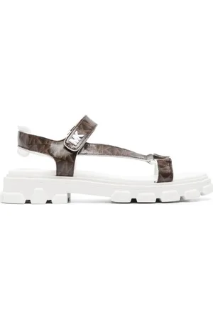 Michael Kors Schoenen, Dames, Bruin, 38 EU, Katoen, Casual Bruine Sandaal