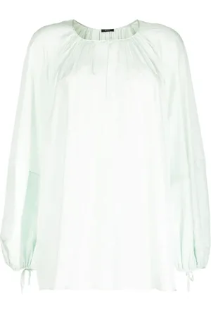Joseph Blouses & Shirts, Dames, Groen, L, Casual Beige Zijden Blouse