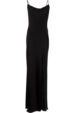 Simkhai Kleedjes, Dames, Zwart, S, Zwarte cocktail crepe jurk