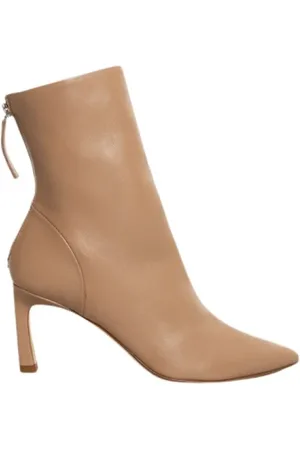 HALMANERA Schoenen, Dames, Bruin, 40 EU, Leer, Nappa Leren Bootie - Mou Kleur