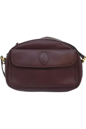 Cartier Pre-owned, Dames, Rood, ONE Size, Tweedehands leren schoudertassen