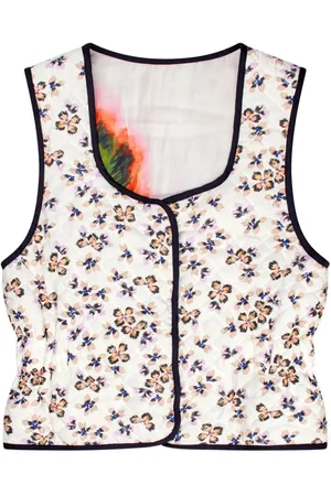 Munthe Jassen, Dames, , S, Omkeerbaar gewatteerd vest met prints