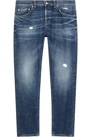 Dondup Jeans, Heren, Blauw, W35, Katoen, Stretch Katoenen Jeans