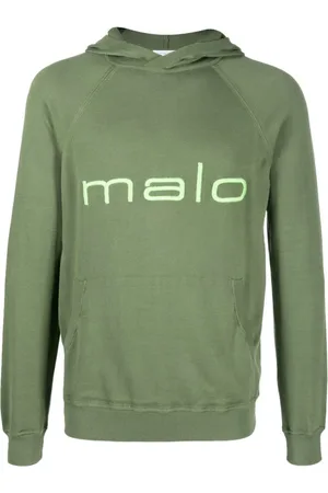 Malo Sweatshirts & Hoodies, Heren, Groen, XL, Katoen, Casual Multicolor Katoenen Sweater Hoodie
