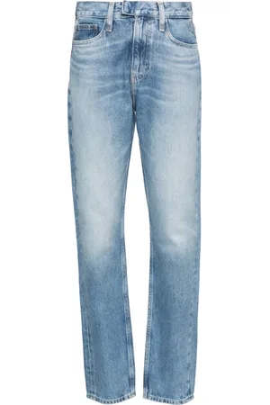 Calvin Klein Jeans, Dames, Blauw, W28 L32, Katoen, Blauwe Skinny Jeans Casual Stijl