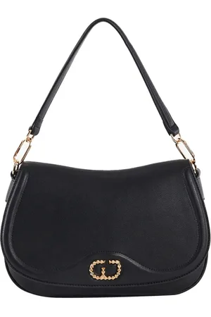 Gaudi Tassen, Dames, Zwart, ONE Size, Zwarte Schoudertas Claudie Lijn