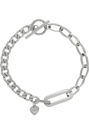 Dansk Copenhagen Accessoires, Dames, Grijs, ONE Size, Hart Armband Zilveren Plating Waterdicht