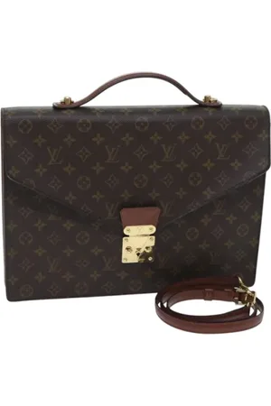 LOUIS VUITTON Pre-owned, Dames, Bruin, ONE Size, Pre-owned Canvas briefcases