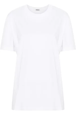 Tekla Tops, Dames, Wit, XL, Katoen, Witte Lange Mouwen Slaap T-Shirt