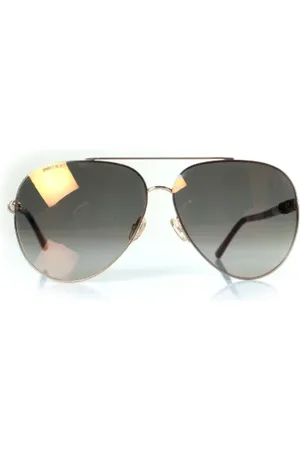 Jimmy Choo Pre-owned, Dames, Zwart, ONE Size, Pre-owned Fabric sunglasses
