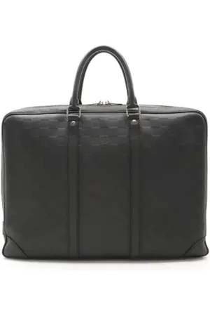 LOUIS VUITTON Pre-owned, Dames, Zwart, ONE Size, Leer, Pre-owned Leather briefcases