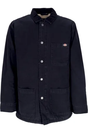 Dickies Jassen, Heren, Zwart, XL, Katoen, Canvas Werkjas Zwart Sherpa Interieur