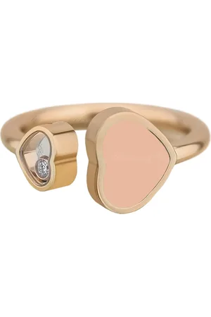 Chopard Accessoires, Dames, Geel, ONE Size, Happy Hearts Rose Gold Róse Stone Ring 829482-5612