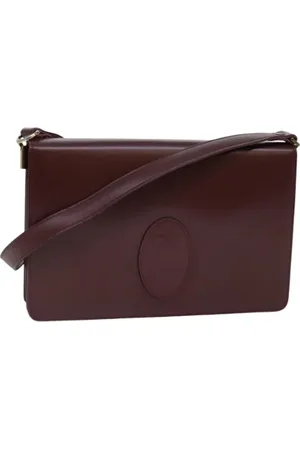 Cartier Pre-owned, Dames, Rood, ONE Size, Tweedehands leren schoudertassen