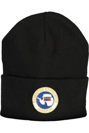 Napapijri Accessoires, Heren, Zwart, ONE Size, Zwarte herenmuts met logo