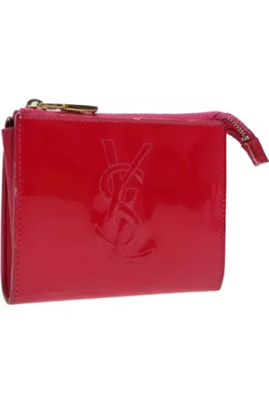 Saint Laurent Pre-owned, Dames, Roze, ONE Size, Pre-owned Canvas pouches