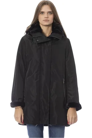 BALDININI Jassen, Dames, Zwart, 2Xl, Omkeerbare hoodie met ritssluiting