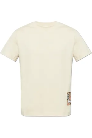 Burberry Tops, Heren, , XS, Katoen, T-shirt met logo