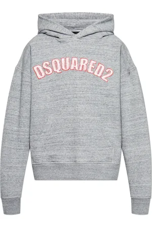 Dsquared2 Sweatshirts & Hoodies, Heren, Grijs, M, Katoen, Hoodie