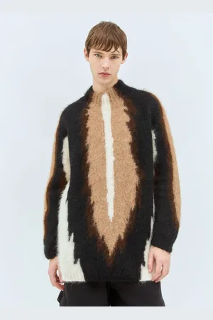 WALTER VAN BEIRENDONCK Truien, Heren, Bruin, S, Wol, Gezellige Wollen Trui
