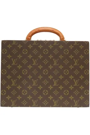 LOUIS VUITTON Pre-owned, Dames, Bruin, ONE Size, Pre-owned Canvas briefcases