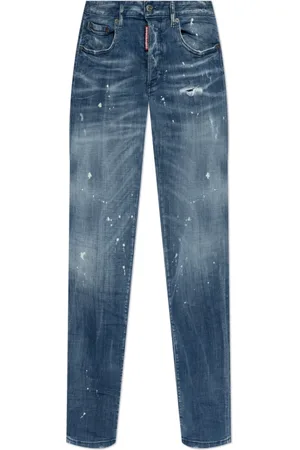 Dsquared2 Jeans, Dames, Blauw, 3Xs, Katoen, Jeans 24/7