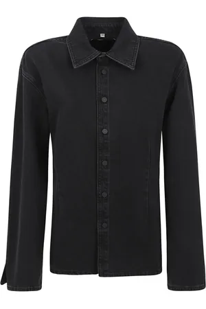 3x1 Blouses & Shirts, Dames, Zwart, M, Katoen, Zwarte Katoenen Shirt Gemaakt in Italië
