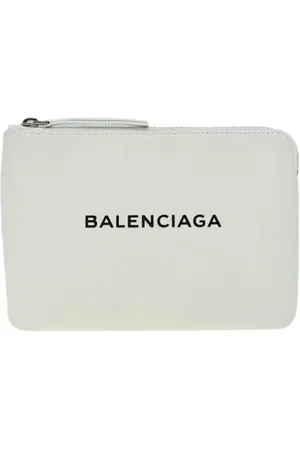 Balenciaga Pre-owned, Dames, Wit, ONE Size, Pre-owned Leather pouches
