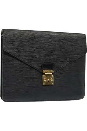 LOUIS VUITTON Pre-owned, Dames, Zwart, ONE Size, Pre-owned Leather briefcases