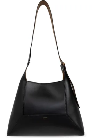 Jimmy Choo Tassen, Dames, Zwart, ONE Size, Leer, Leren Schoudertas Diamond