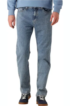 Tommy Hilfiger Jeans, Heren, Blauw, W33 L34, Slim Fit Blauwe Jeans voor Heren