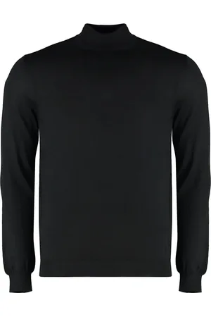 Malo Truien, Heren, Zwart, 2Xl, Kasjmier, Luxe Cashmere Turtleneck Pullover Sweater