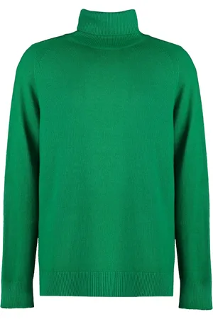 Malo Truien, Heren, Groen, XL, Kasjmier, Luxe Cashmere Coltrui Trui