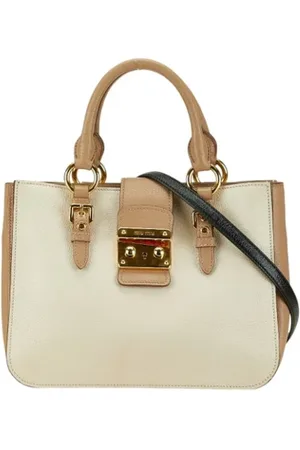 Miu Miu Pre-owned, Dames, , ONE Size, Tweedehands leren handtassen