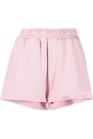 KSUBI Korte broeken, Dames, Roze, S, Katoen, Roze Katoenen Relaxte Fit Shorts