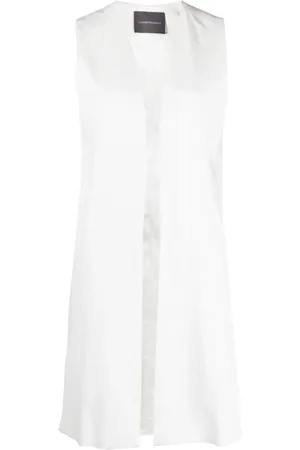 LORENA ANTONIAZZI Kleedjes, Dames, Wit, S, Witte V-hals Midi Jurk