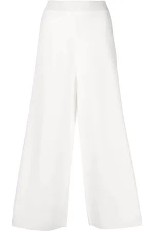 Malo Broeken, Dames, Wit, M, Katoen, Casual Witte Broek