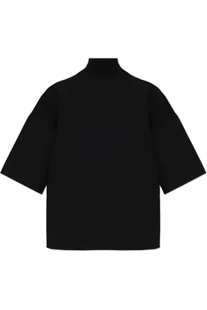 THEORY Tops, Dames, Zwart, L, Polyester, Turtleneck Top
